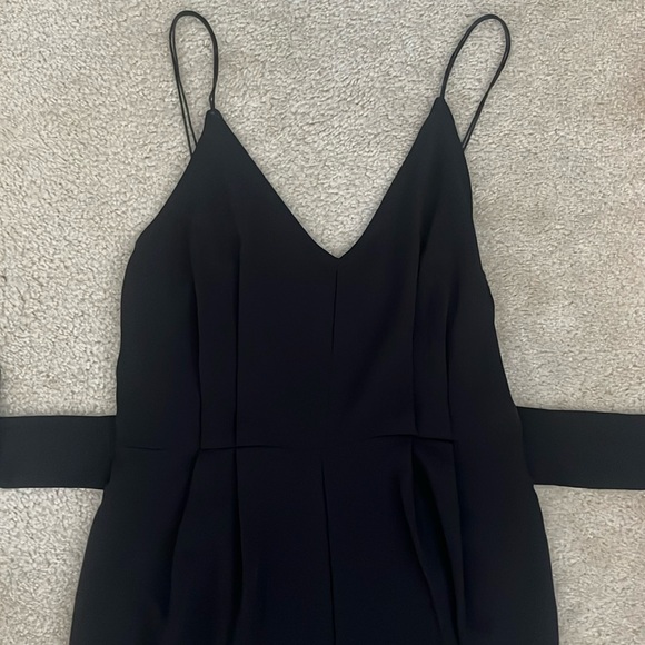 Abound Black Wide Leg Tie Waist Jumpsuit in Women’s Size Medium - Picture 2 of 8